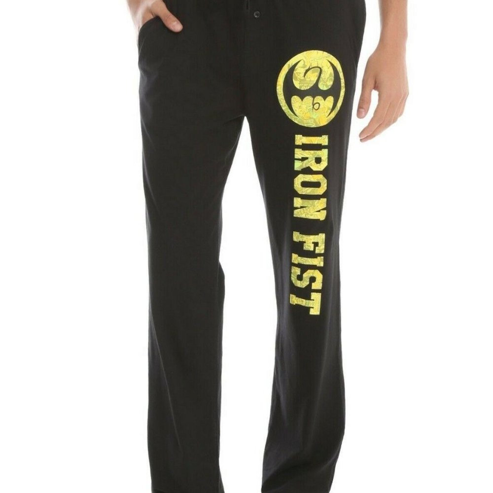 Marvel Iron Fist Logo Pajama Lounge Pants Size S